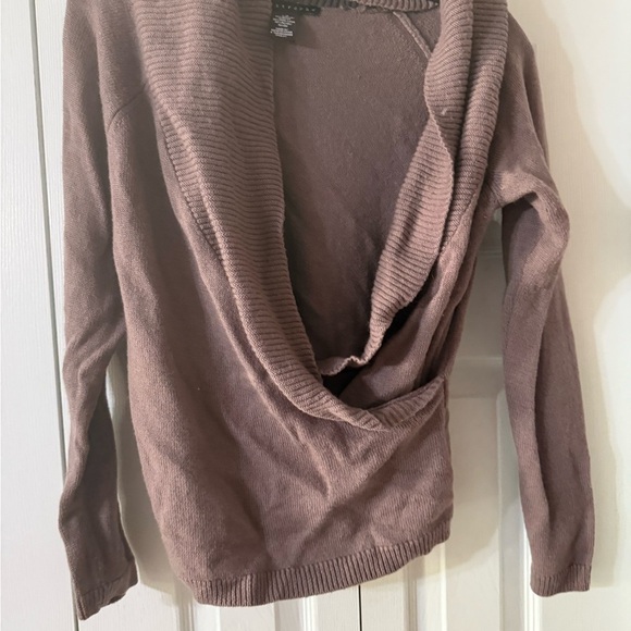 Apostrophe Brown Cowl Neck Sweater - Picture 2 of 4